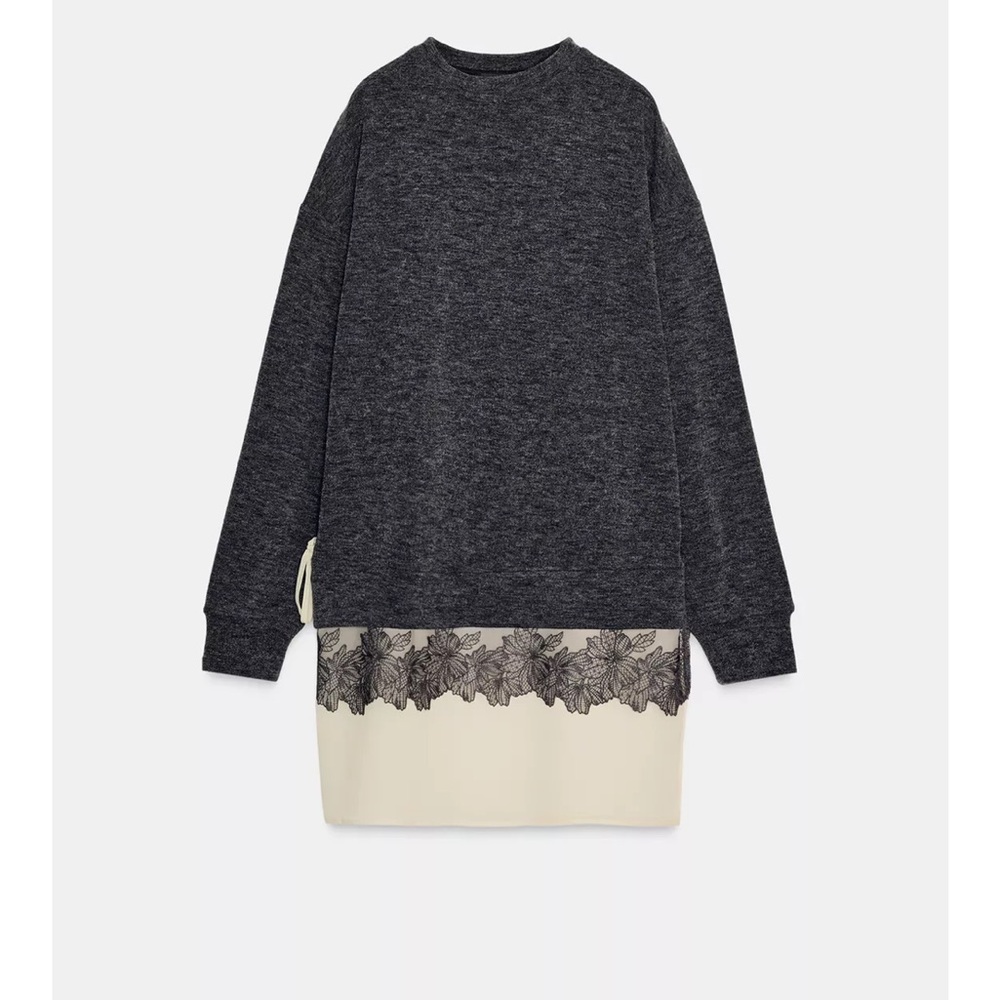 Zara Soft Effect Combination Dress - Picture 6 of 8